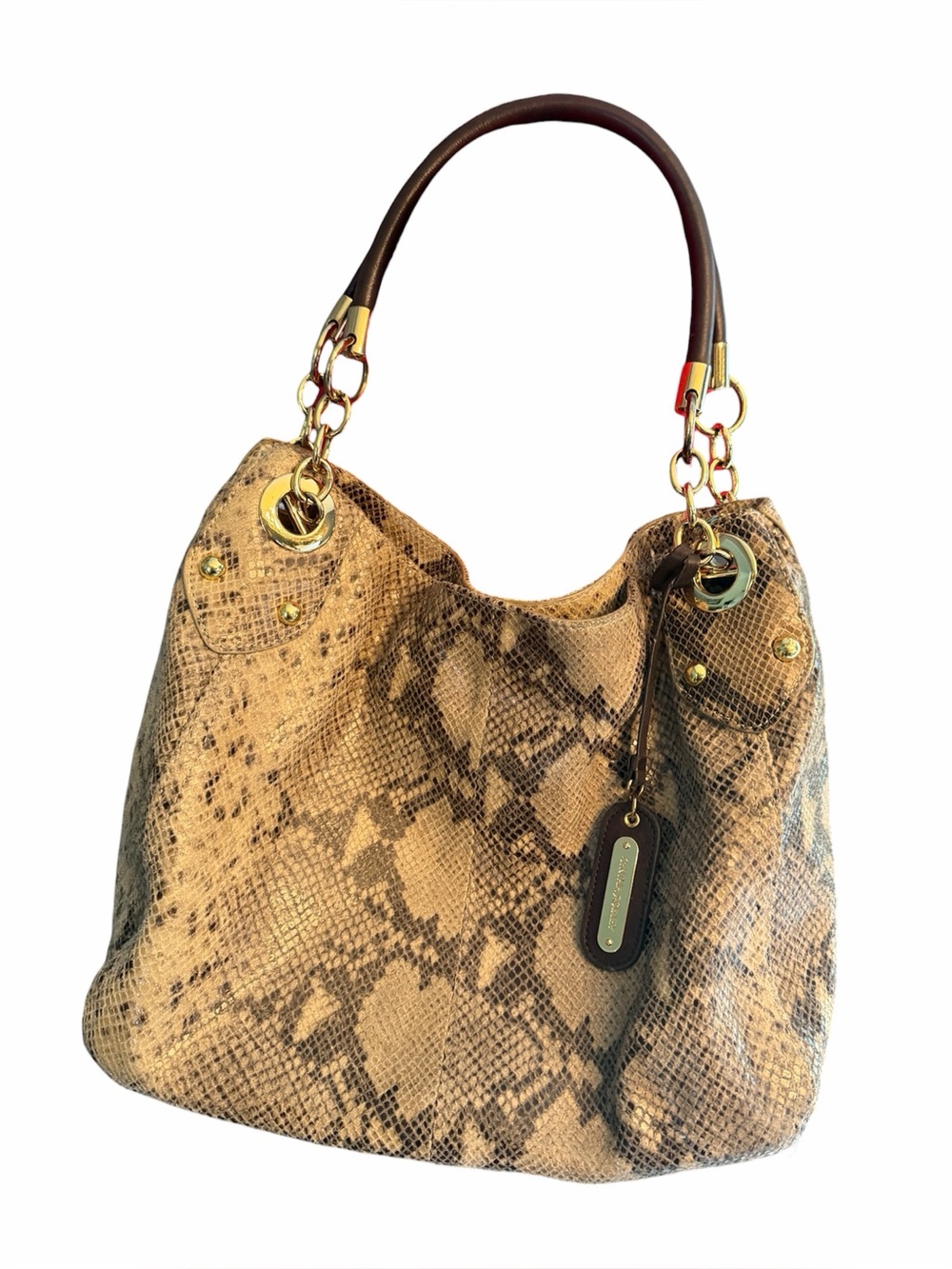Cynthia Rowley Embossed Leather Hobo - Picture 13 of 14